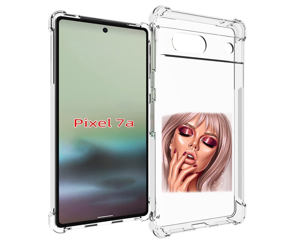 

Чехол MyPads красивый-портрет-девушки женский для Google Pixel 7A, Tocco
