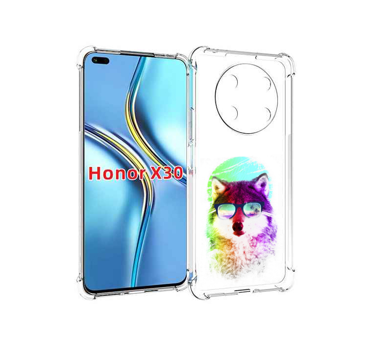 

Чехол MyPads радужный волк детский для Honor X30 / Magic4 Lite 5G, Прозрачный, Tocco