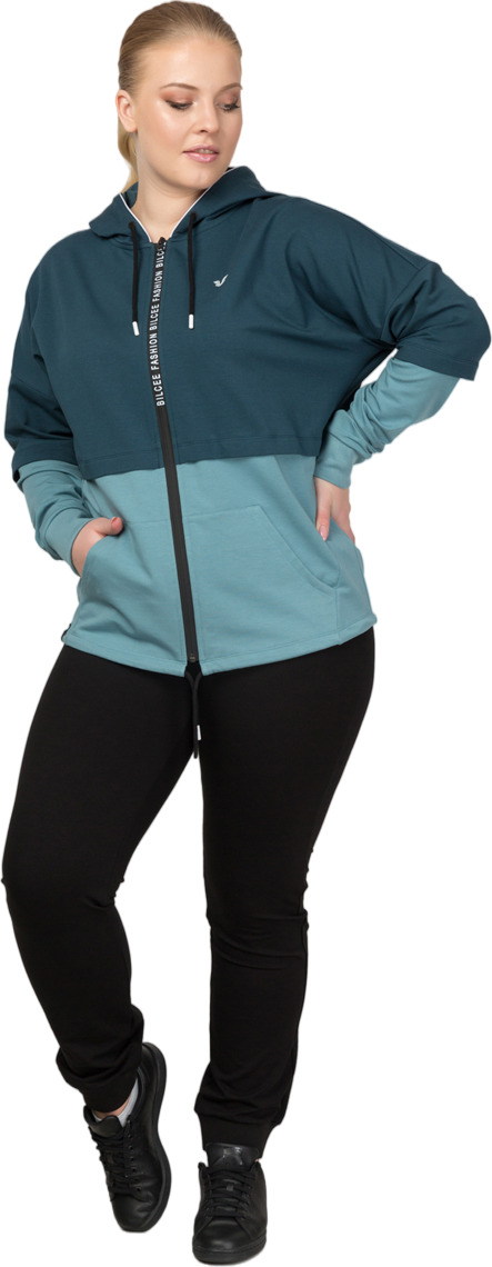 Костюм женский Bilcee PLUS SIZE WOMEN'S TRACKSUIT синий 6XL