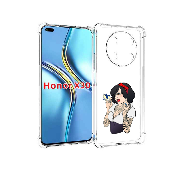 

Чехол MyPads принцесса-тату женский для Honor X30 / Magic4 Lite 5G, Прозрачный, Tocco