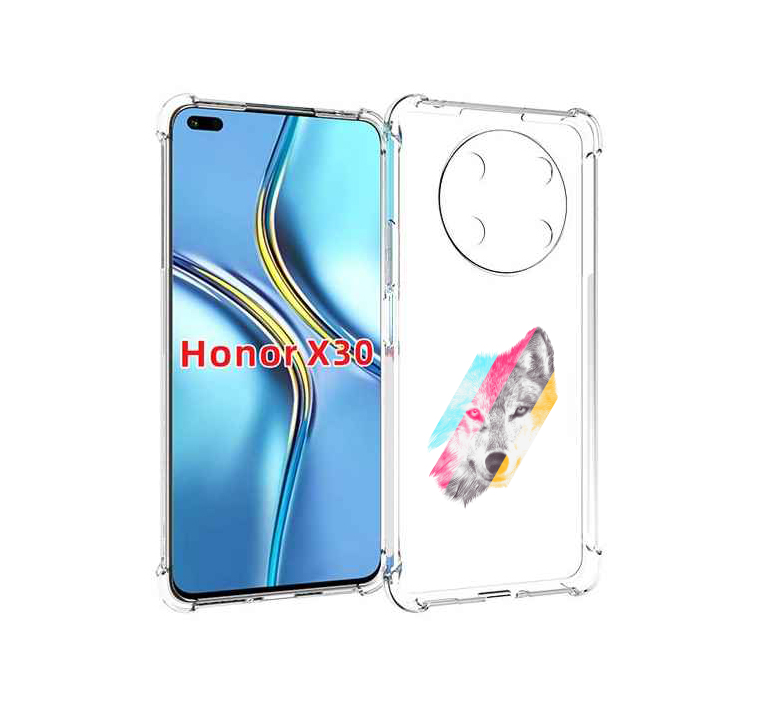 

Чехол MyPads волк градиент для Honor X30 / Magic4 Lite 5G, Прозрачный, Tocco