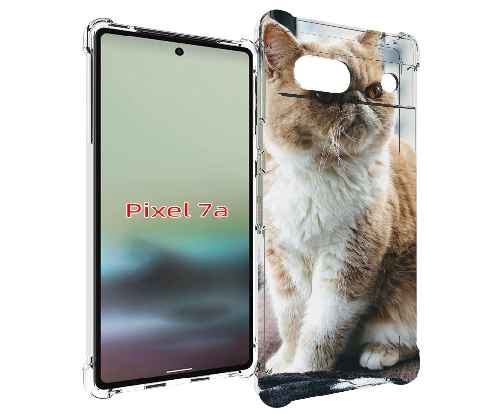 

Чехол MyPads кошка экзот для Google Pixel 7A, Tocco