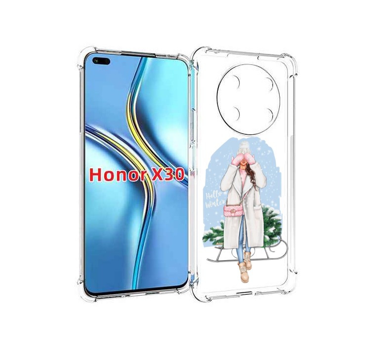 

Чехол MyPads привет-зима женский для Honor X30 / Magic4 Lite 5G, Прозрачный, Tocco
