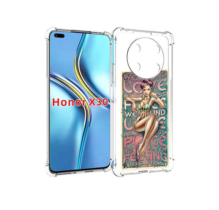 

Чехол MyPads постер-рианна для Honor X30 / Magic4 Lite 5G, Прозрачный, Tocco