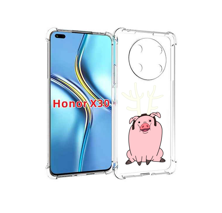 

Чехол MyPads поросенок-с-рогами для Honor X30 / Magic4 Lite 5G, Прозрачный, Tocco