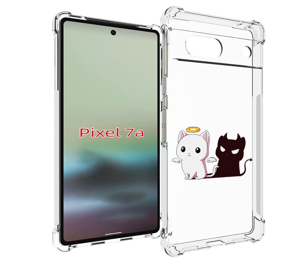 

Чехол MyPads котик-с-злой-тенью для Google Pixel 7A, Tocco