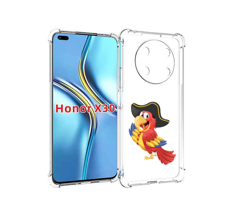 

Чехол MyPads попугай-пират для Honor X30 / Magic4 Lite 5G, Прозрачный, Tocco