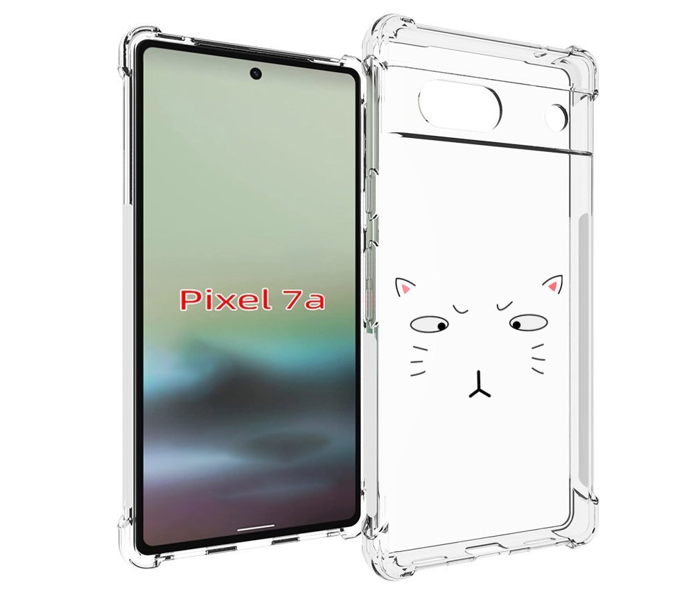 

Чехол MyPads кот-части-лица для Google Pixel 7A, Tocco