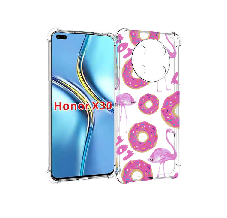 

Чехол MyPads пончики-фламинго для Honor X30 / Magic4 Lite 5G, Прозрачный, Tocco