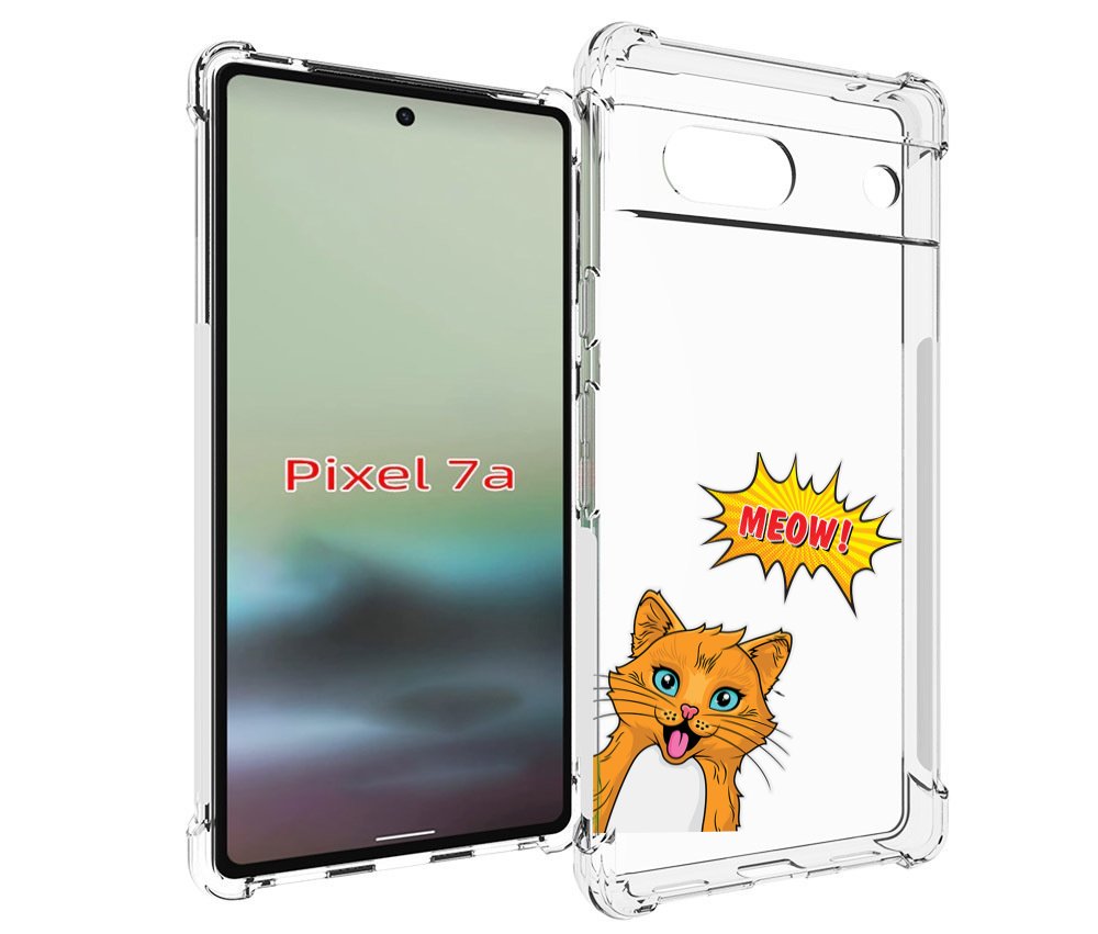 

Чехол MyPads кот-мяу детский для Google Pixel 7A, Tocco