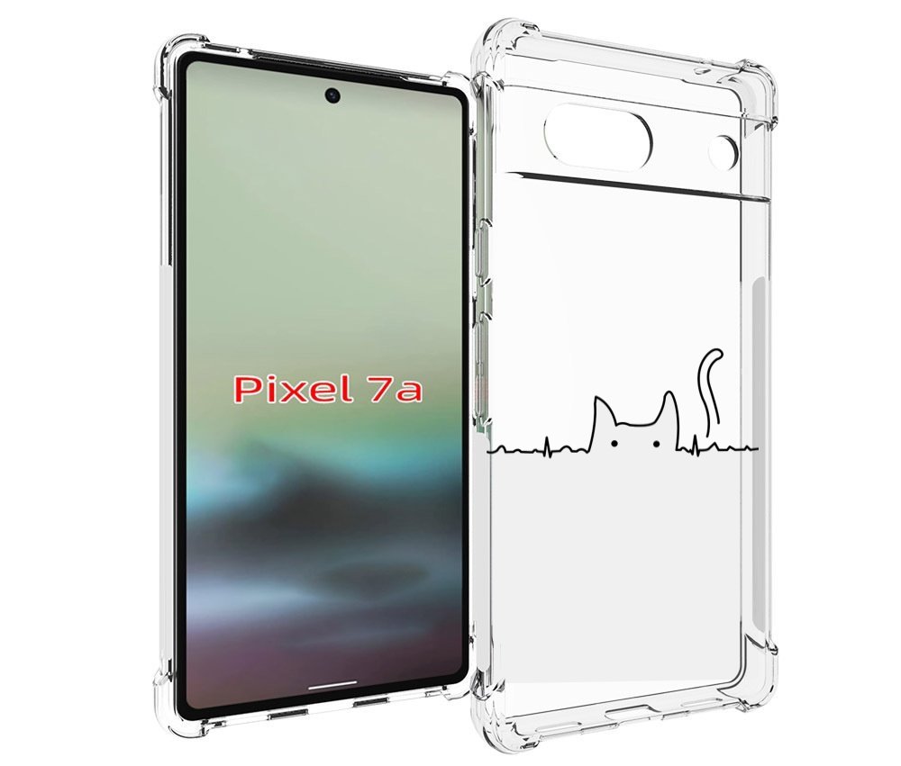 

Чехол MyPads кот-музыкальный для Google Pixel 7A, Tocco