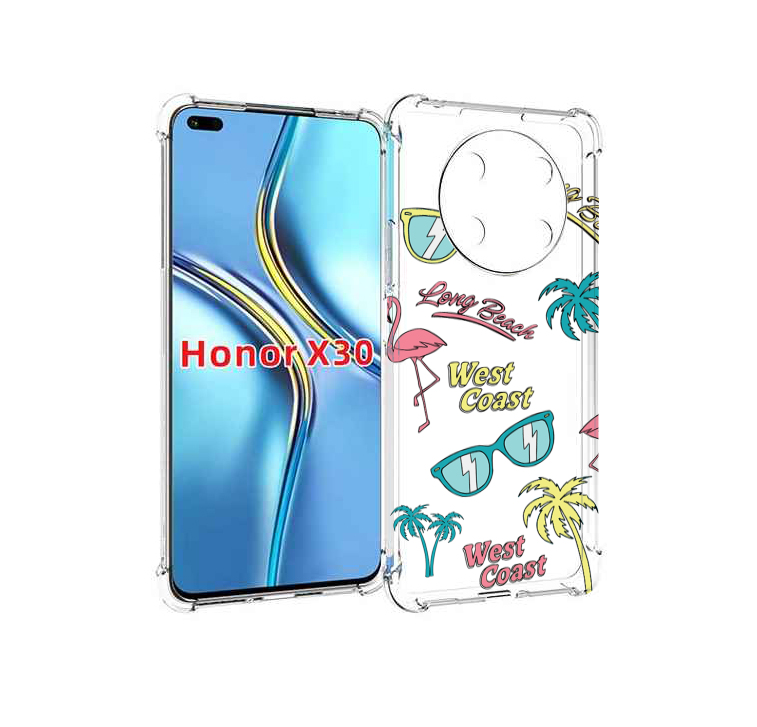 

Чехол MyPads пляжные-декорации для Honor X30 / Magic4 Lite 5G, Прозрачный, Tocco