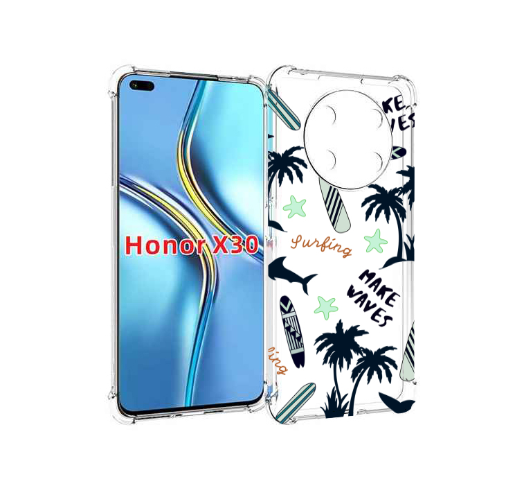 

Чехол MyPads пляжная-тематика для Honor X30 / Magic4 Lite 5G, Прозрачный, Tocco