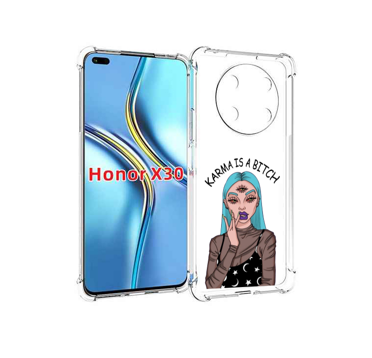 

Чехол MyPads плохая-карма женский для Honor X30 / Magic4 Lite 5G, Прозрачный, Tocco
