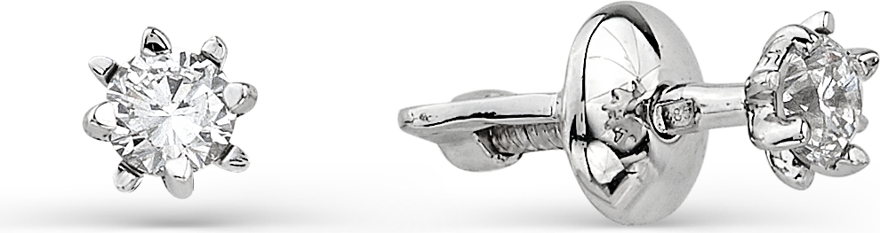 

Серьги женские из золота АЛЬКОР 2275-200, бриллиант, 2275-200