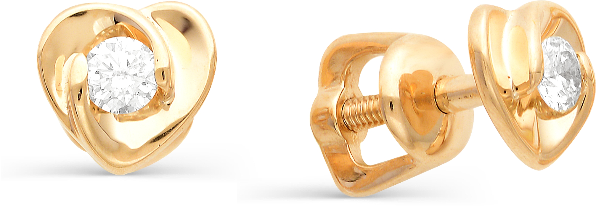 

Серьги женские из золота АЛЬКОР 21640-100, бриллиант, 21640-100