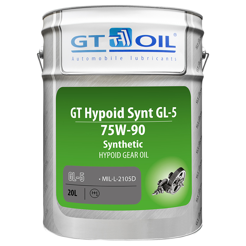 фото Масло транс. gt hypoid synt, sae 75w-90, api gl-5, 20 л gt oil арт. 8809059407950