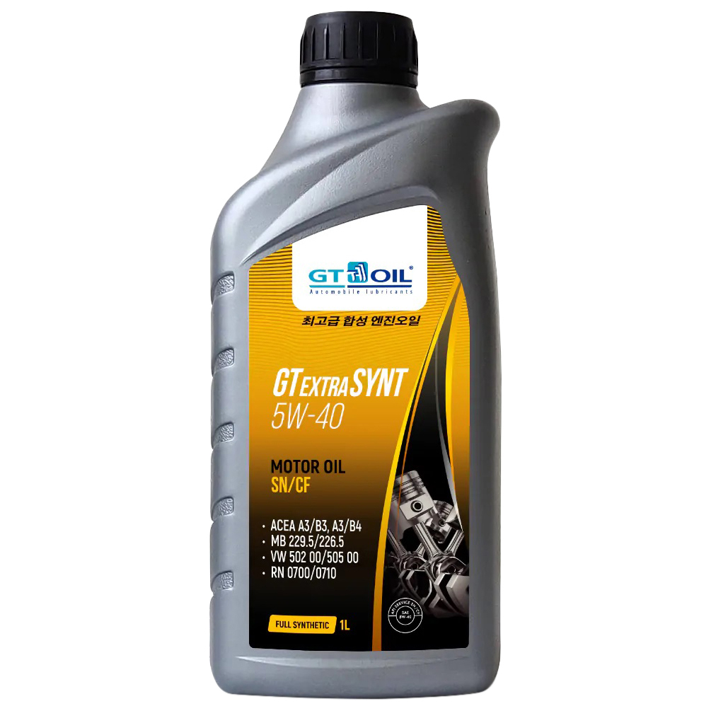 Моторное масло GT OIL синтетическое GT Extra Synt SAE 5W40 API SN/CF 1л