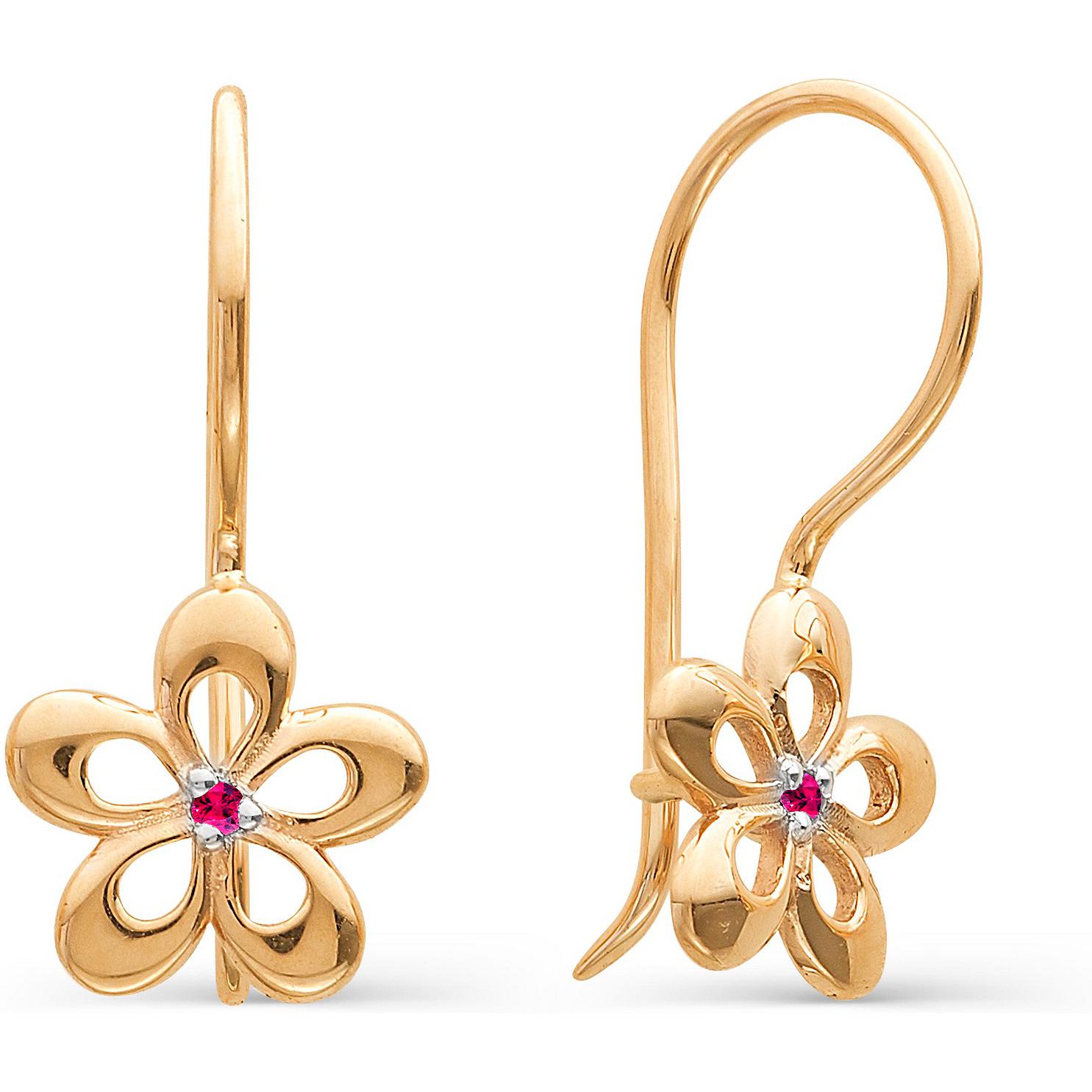 

Серьги женские из золота АЛЬКОР 21127-103, рубин, 21127-103