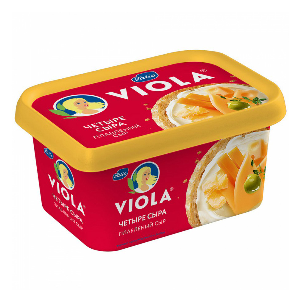Плавленый сыр Viola Четыре сыра 50% бзмж 400 г