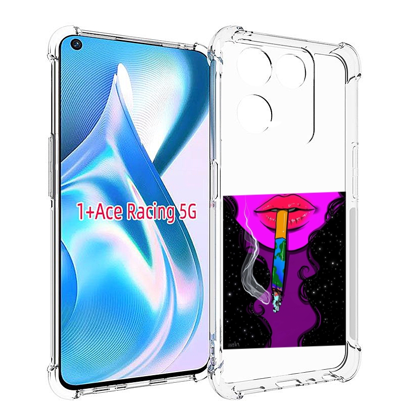 

Чехол MyPads девушка курит землю женский для OnePlus Ace Racing, Прозрачный, Tocco
