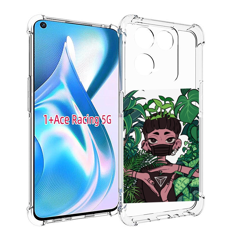 

Чехол MyPads девушка в природе женский для OnePlus Ace Racing, Прозрачный, Tocco