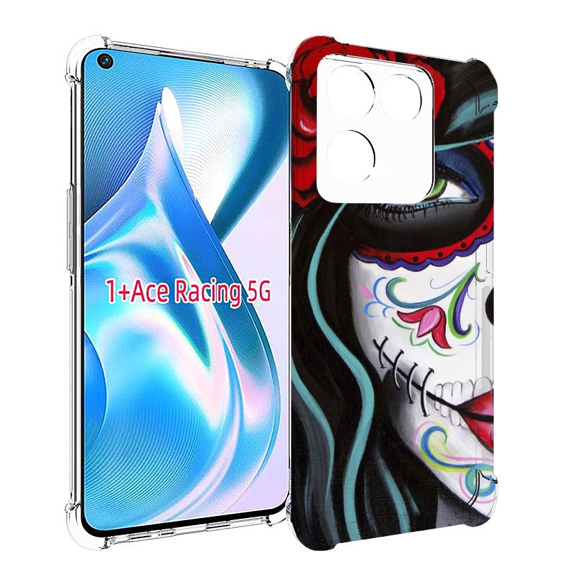 

Чехол MyPads девушка в масочке расписная женский для OnePlus Ace Racing, Прозрачный, Tocco