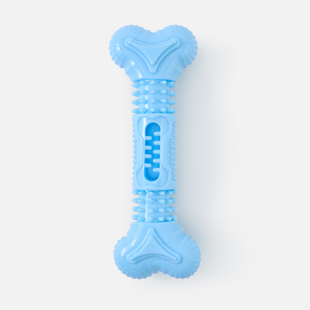 Игрушка для собак Mascube, для чистки зубов, кости, SM032-019, синяя