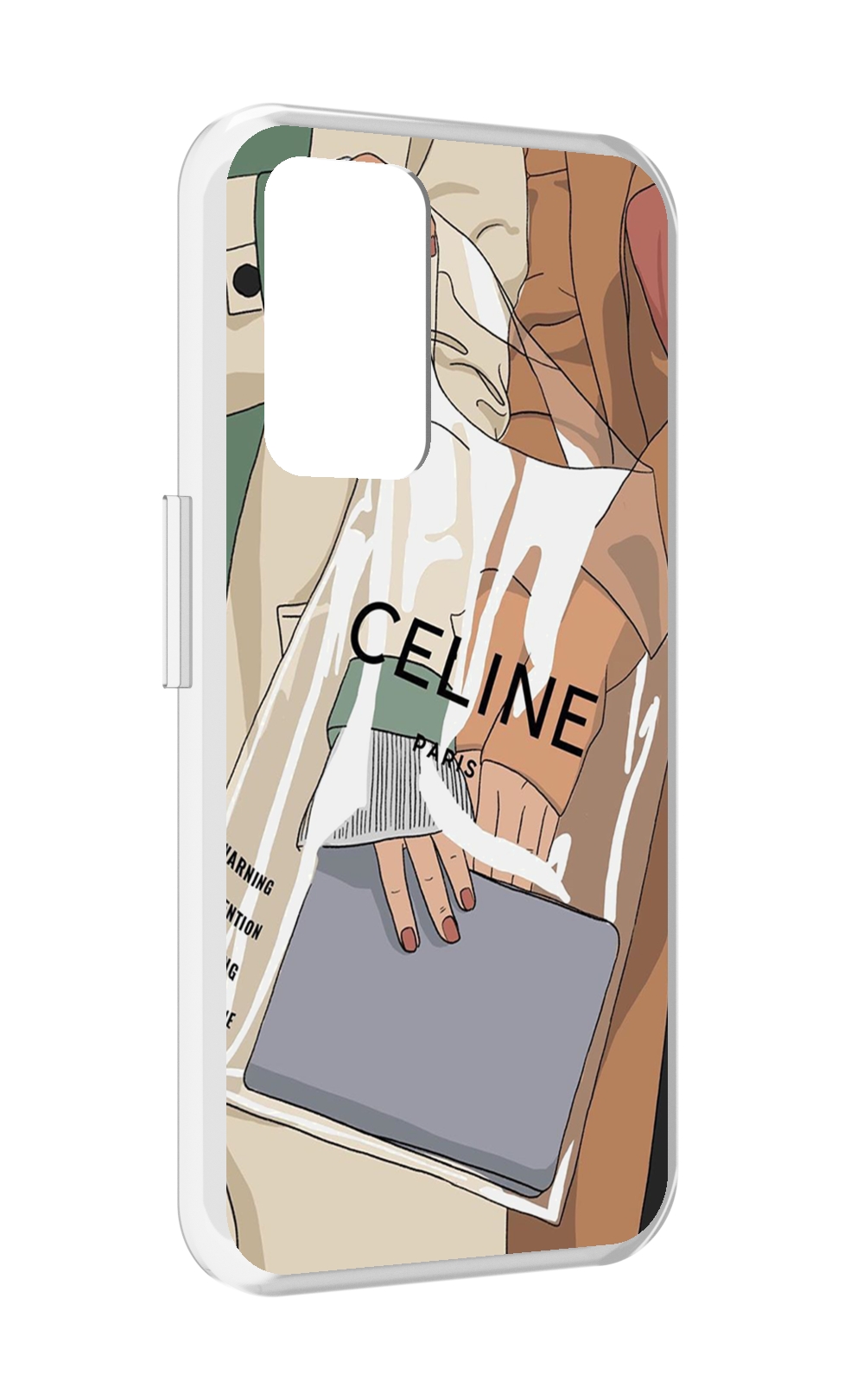 

Чехол MyPads пакет-келин-париж женский для Realme GT Neo3T, Прозрачный, Tocco