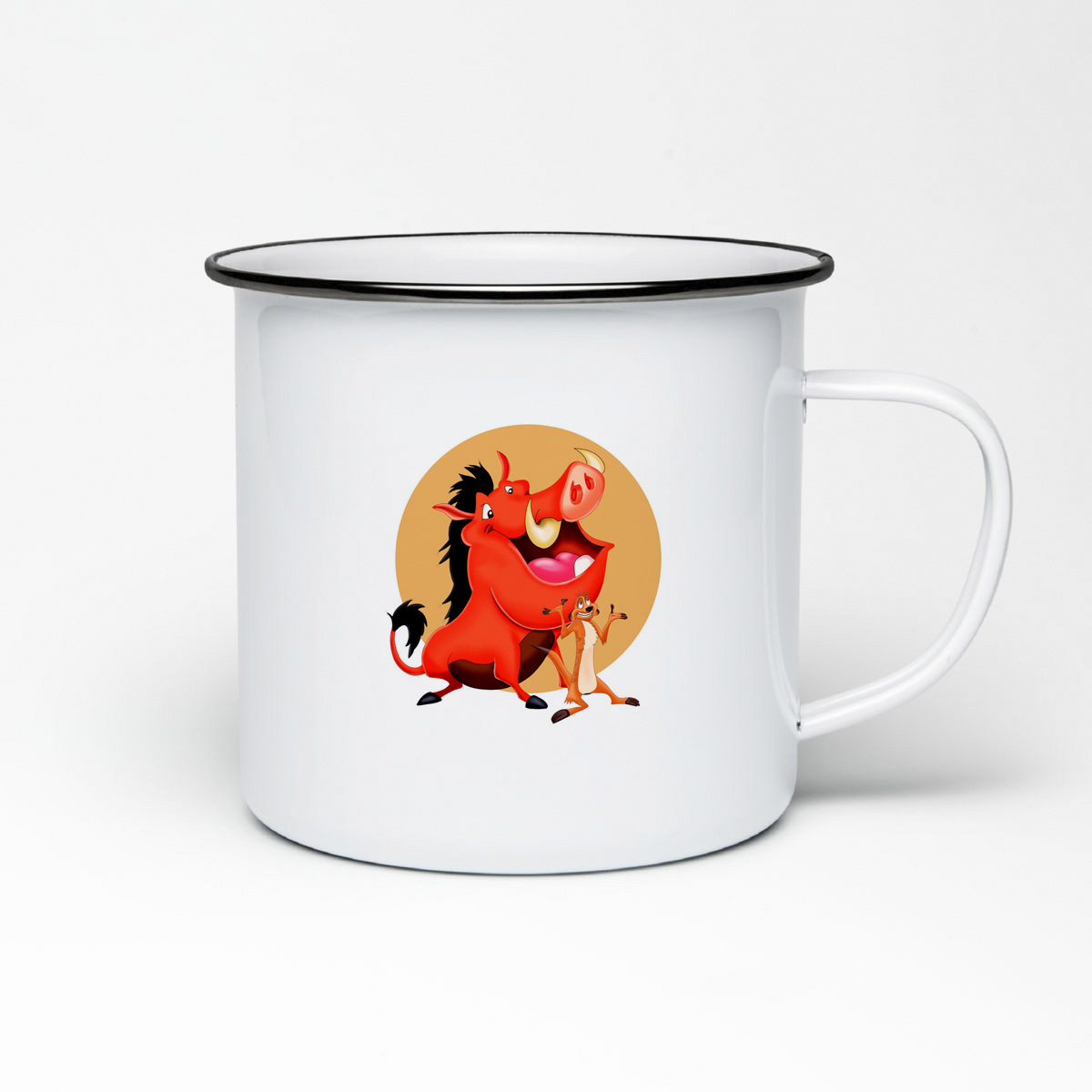 

Кружка металлическая CoolPodarok Мультфильм.Тимон и пумба