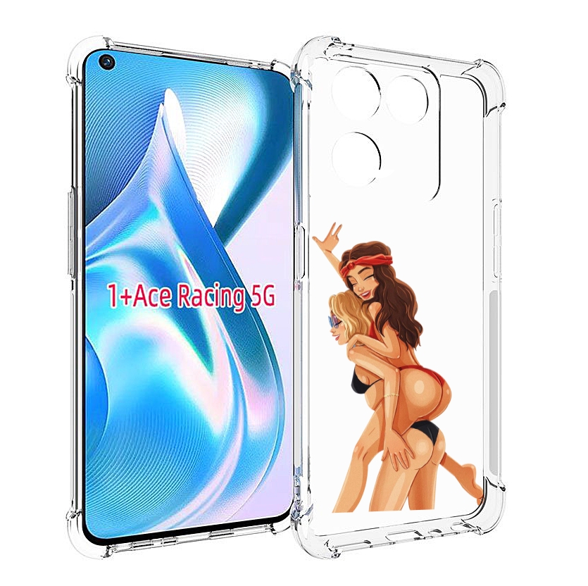 Чехол MyPads две-подружки-в-купальниках женский для OnePlus Ace Racing