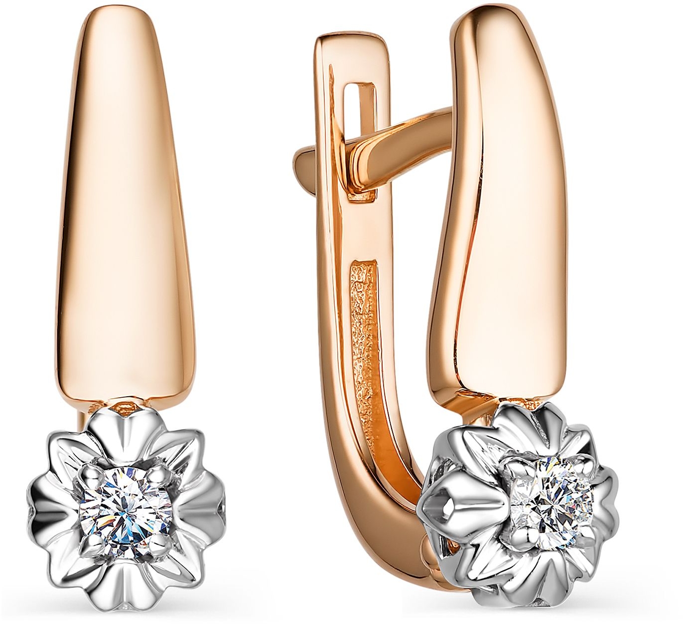

Серьги женские из золота АЛЬКОР 23870-100, бриллиант, 23870-100