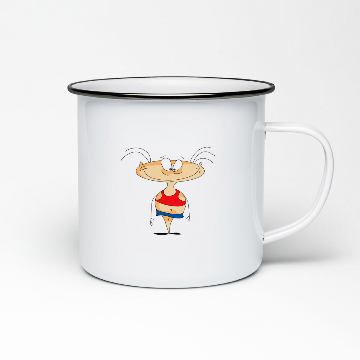 

Кружка металлическая CoolPodarok Мультфильм. Масяея с улыбкой