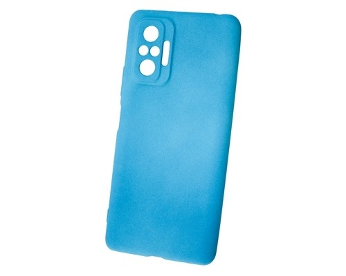 фото Чехол newlevel fluff tpu hard blue для xiaomi redmi note 10 pro