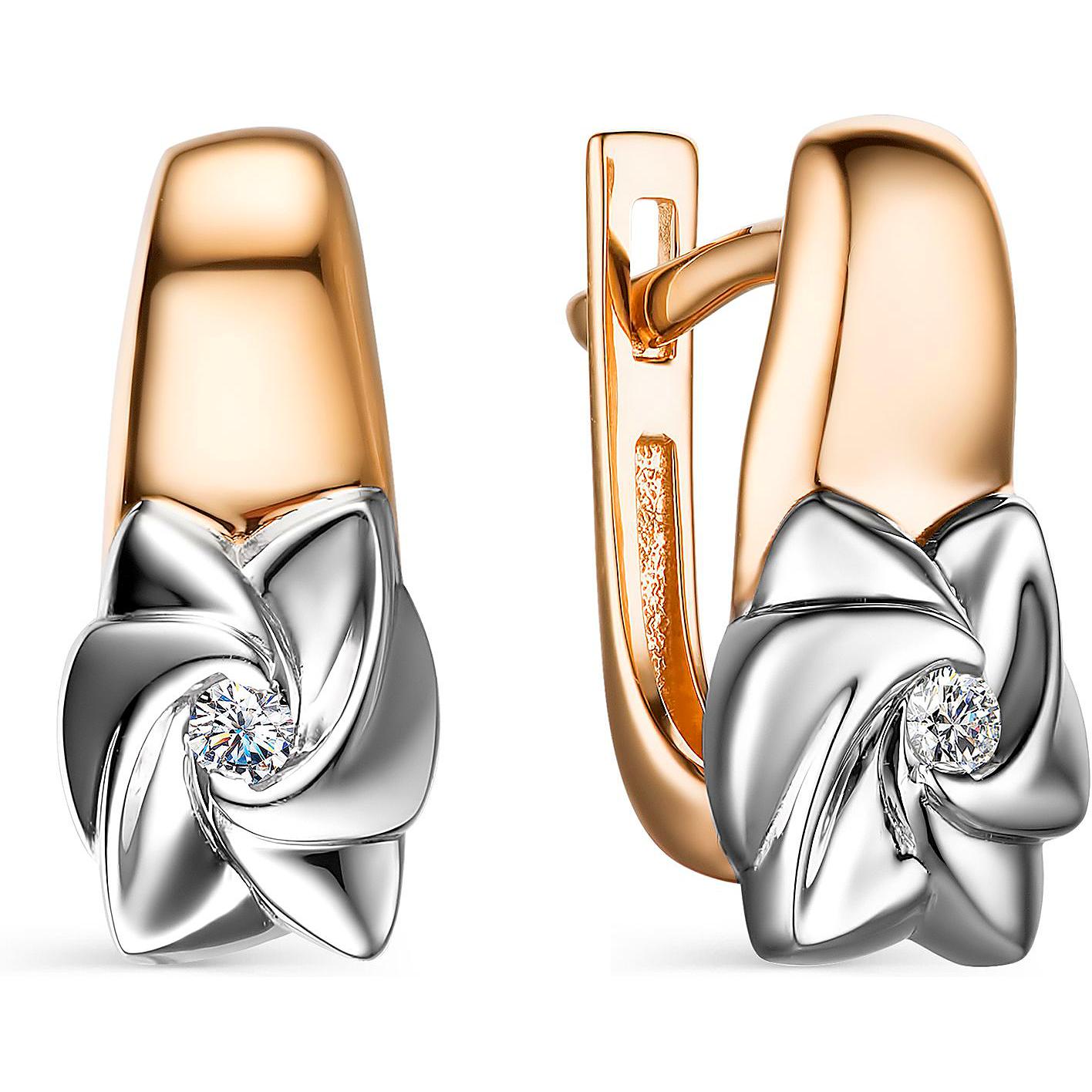 

Серьги женские из золота АЛЬКОР 23859-100, бриллиант, 23859-100
