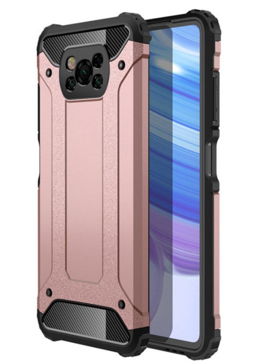 

Brodef Delta противоударный чехол для Poco X3 Nfc розовый