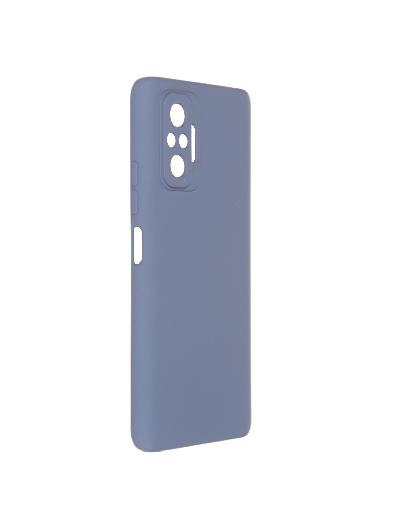 фото Чехол pero для xiaomi redmi note 10 pro liquid silicone grey pcls-0084-gr