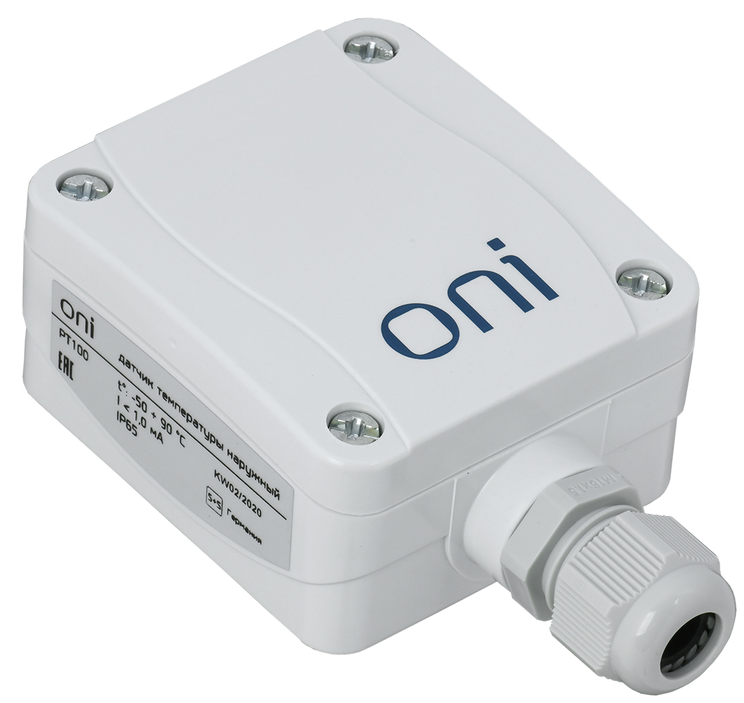 

Датчик температуры воздуха в помещении наружный PT100 ONI TSO-1-PT100 ONI
