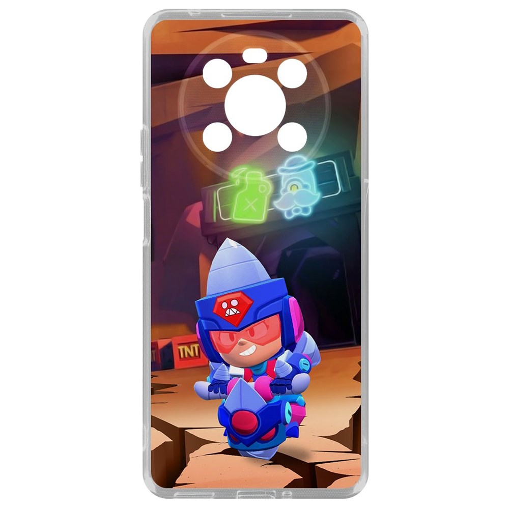 

Чехол Brawl Stars-Ультрабурильщица Джеки для Honor X9, Прозрачный