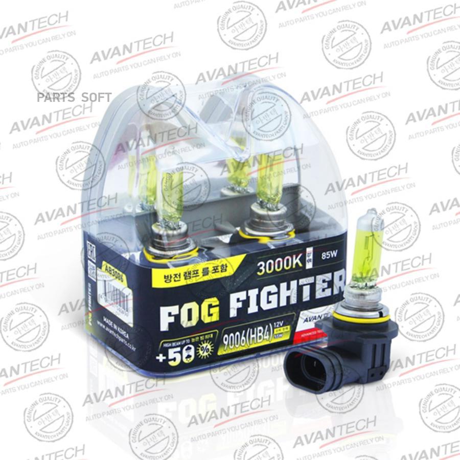 Галогеновые лампы FOG FIGHTER 9006 (HB4) 12V 55W (85W) 3000K (2 шт.)