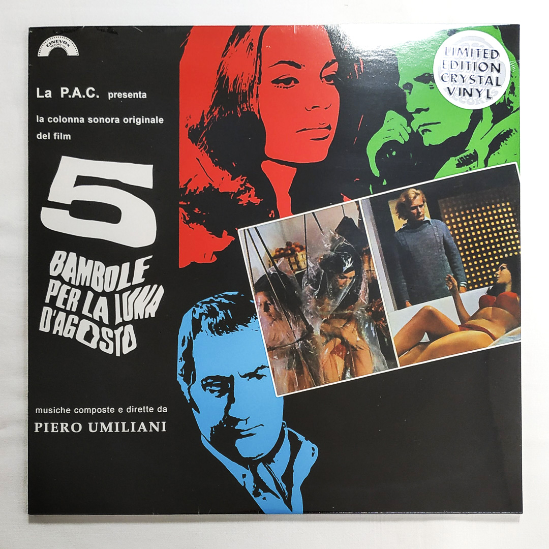 

OST 5 Bambole Per La Luna D'agOSTo Rcrystal Clear Vinyl, 5 Bambole Per La Luna D'agosto (piero Umiliani)