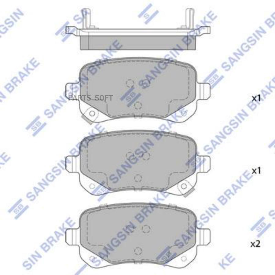 

Тормозные колодки Sangsin brake SP1927