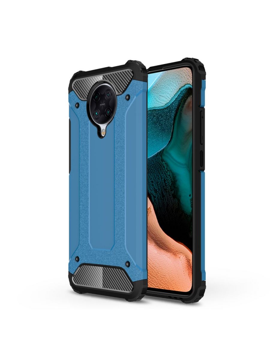 

Brodef Delta противоударный чехол для Poco F2 Pro Голубой