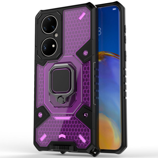 фото Противоударный чехол epik honeycomb armor с защитой камеры для huawei p50 pro