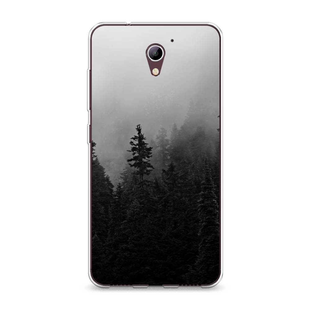 

Чехол на ZTE Blade A510 "Туманный лес", Серый;черный, 130150-2