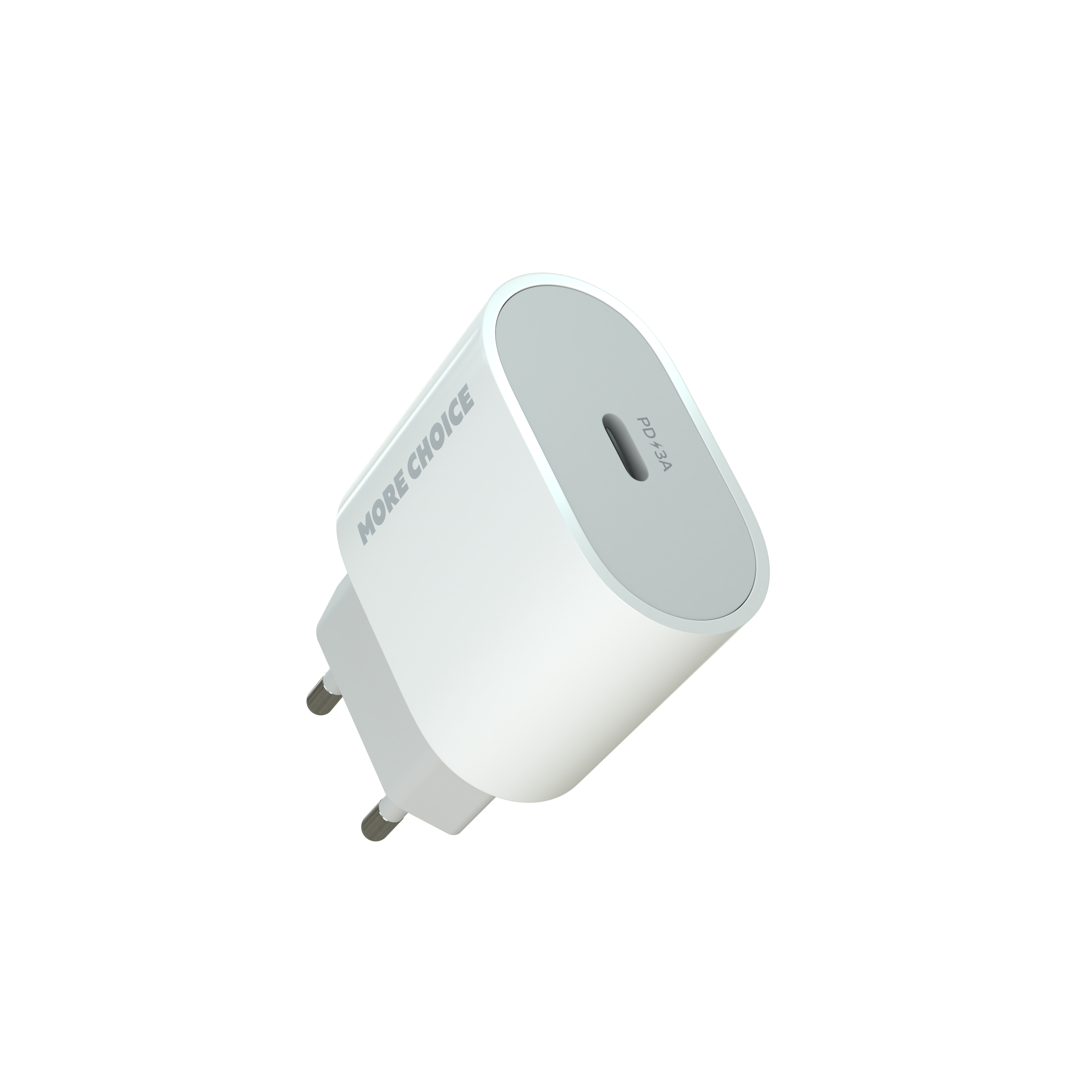 

Сетевое зарядное устройство More choice NC65a белого цвета, с разъемом 1xUSB, NC65a