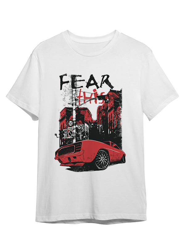 

Футболка унисекс СувенирShop Абстракция "Fear this / Страх" 227 белая S (44-46), Белый, Абстракция "Fear this / Страх" 227