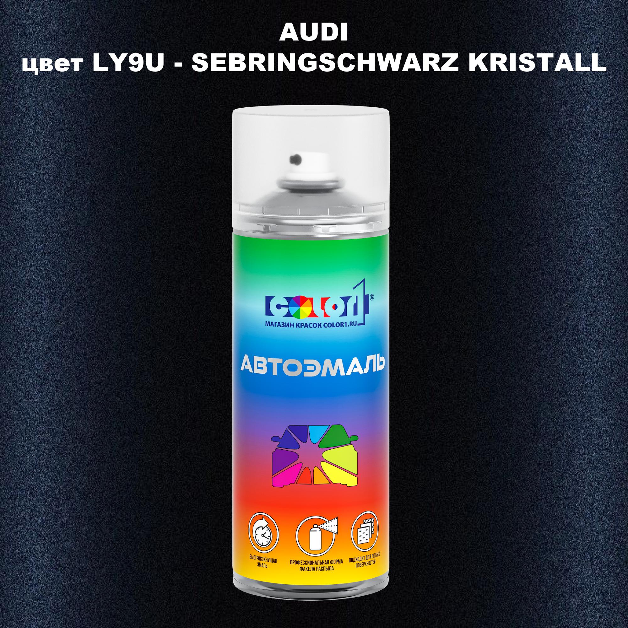 

Аэрозольная краска AUDI, цвет LY9U - SEBRINGSCHWARZ KRISTALL, Прозрачный