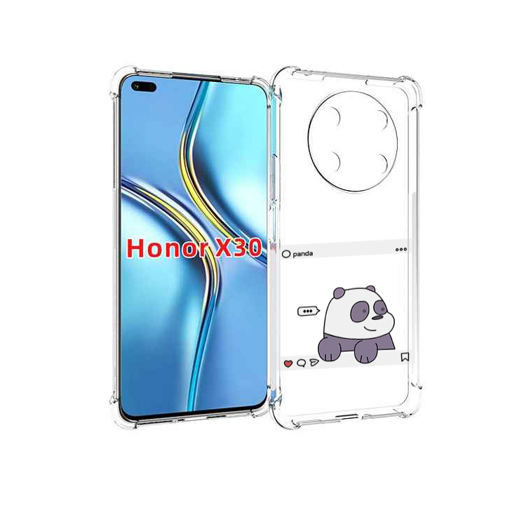 

Чехол MyPads пандочка-фотка для Honor X30 / Magic4 Lite 5G, Прозрачный, Tocco