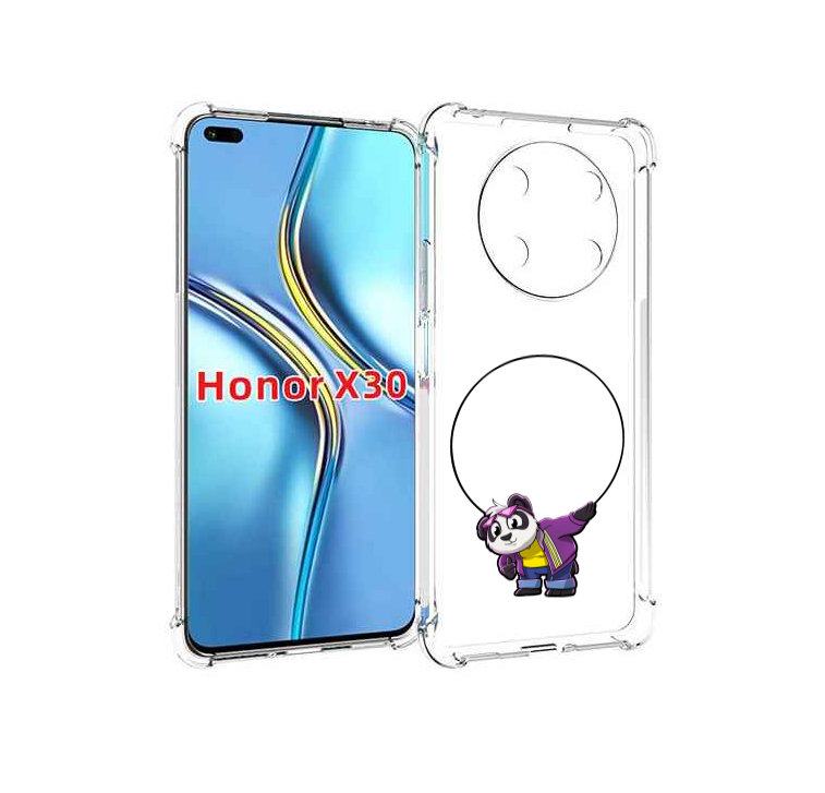 

Чехол MyPads панда-с-обручем для Honor X30 / Magic4 Lite 5G, Прозрачный, Tocco